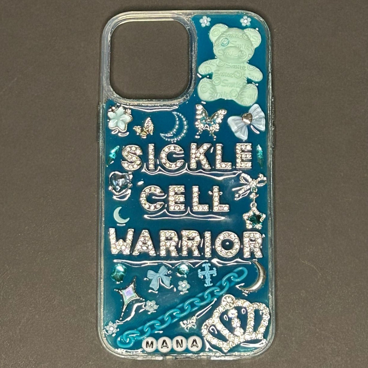 Blue (Silver) Sickle Cell Warrior Phone Case