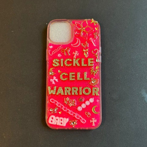 Pink (gold) Sickle Cell Warrior Phone Case